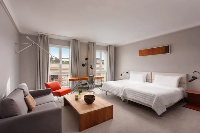 巴塞隆納艾美飯店-普通套房, 2 張單人床-1