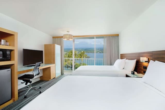 グランド ナニロア ホテル ヒロ - ダブルツリー バイ ヒルトン-ルーム クイーンベッド 2 台 ラナイ オーシャンフロント-1