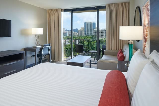 Aqua Palms Waikiki-客房 (Diamond Head View)-1