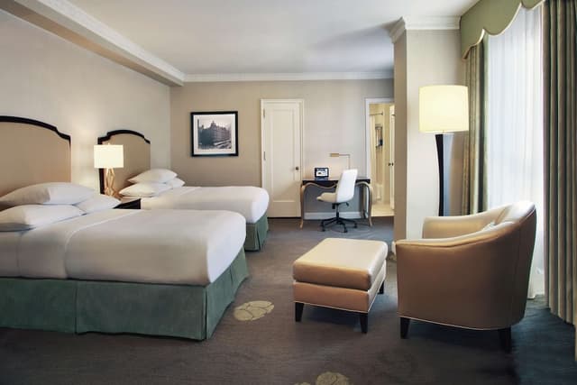 帕梅爾家園希爾頓飯店-尊榮客房, 2 張標準雙人床, 無障礙, 浴缸-5