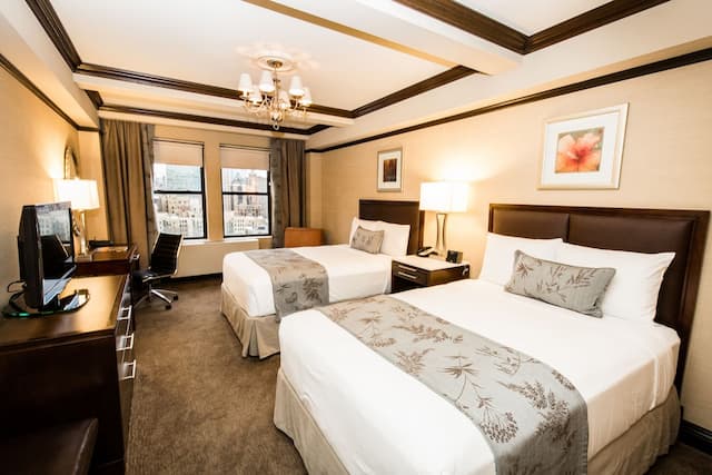 더 벨베데레 호텔-디럭스룸, 더블침대 2개-1