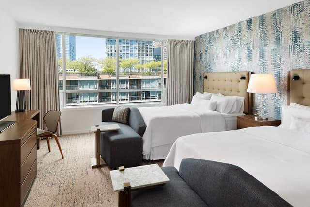 힐튼 밴쿠버 다운타운-룸, 퀸사이즈침대 2개-1