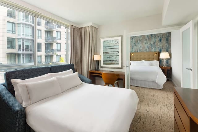 힐튼 밴쿠버 다운타운-스위트, 퀸사이즈침대 1개 (2 Room)-2