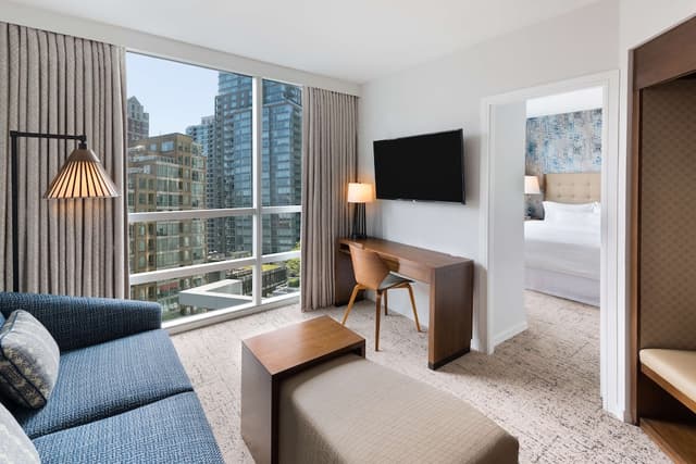 힐튼 밴쿠버 다운타운-스위트, 퀸사이즈침대 1개 (2 Room)-4