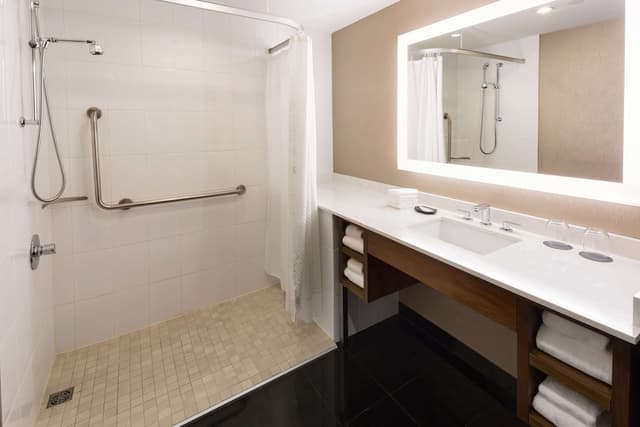 힐튼 밴쿠버 다운타운-룸, 킹사이즈침대 1개, 장애인 지원 (Roll-In Shower)-2