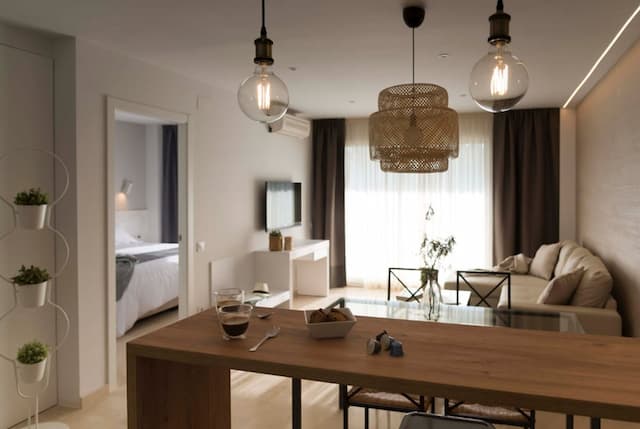 錫切斯地中海酒店-特級公寓, 1 間臥室, 部分海景-5