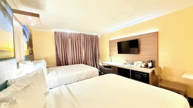 洛杉磯國際機場威尼斯海灘國王碼頭溫德姆戴斯酒店-標準客房, 2 張標準雙人床-2