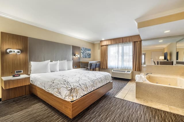 貝斯特韋斯特機場公園飯店 - 洛杉磯 LAX 機場-套房, 1 張特大雙人床, 非吸煙房, 按摩浴缸-1