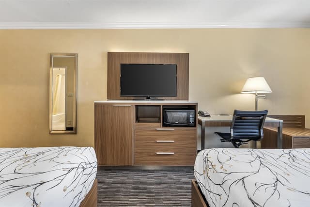 貝斯特韋斯特機場公園飯店 - 洛杉磯 LAX 機場-標準客房, 2 張標準雙人床, 吸煙房, 冰箱和微波爐-1