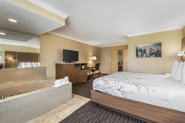 貝斯特韋斯特機場公園飯店 - 洛杉磯 LAX 機場-套房, 1 張特大雙人床, 非吸煙房, 按摩浴缸-3