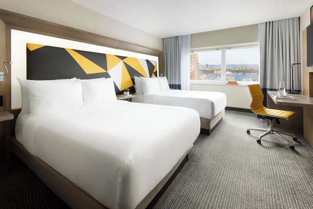 M Social Hotel New York Times Square-Superior Room, 2 Double Beds (Hudson River View)-5