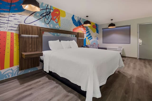 休斯敦佳樂利亞特色旅店-客房, 1 張特大雙人床, 非吸煙房-1