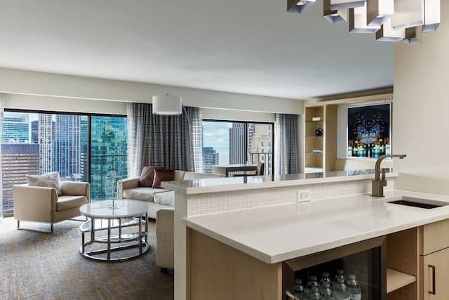 Chicago Marriott Downtown Magnificent Mile-Single Room, 1 Bedroom, City View (Mobility Accessible, Tub)-9