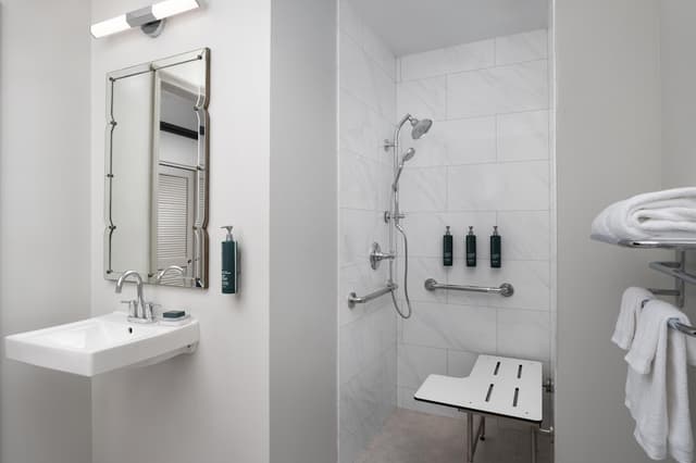 奧靈頓/埃文斯頓希爾頓飯店-套房, 1 張特大雙人床, 無障礙 (Roll-In Shower)-10