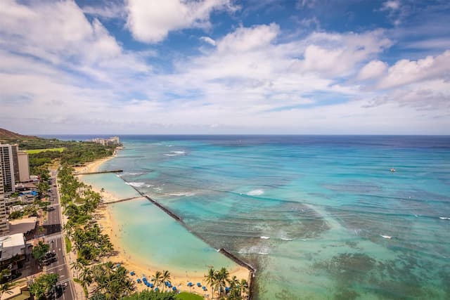 하얏트 리젠시 와이키키 비치 리조트 & 스파-룸, 킹사이즈침대 1개, 바닷가-4