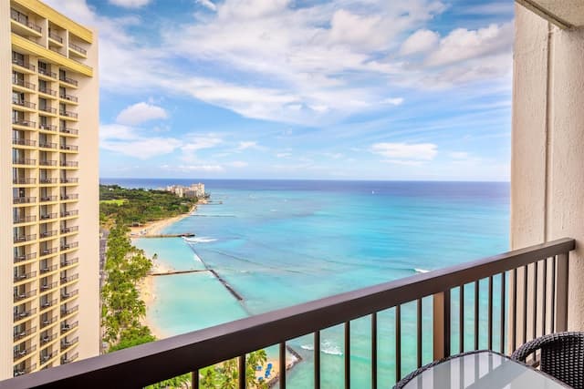 하얏트 리젠시 와이키키 비치 리조트 & 스파-룸, 퀸사이즈침대 2개, 바다 전망-3