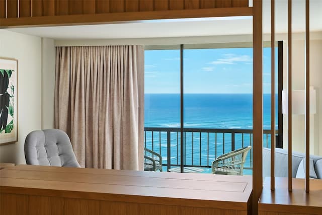 하얏트 리젠시 와이키키 비치 리조트 & 스파-주니어 스위트, 킹사이즈침대 1개 및 소파베드, 바닷가-8