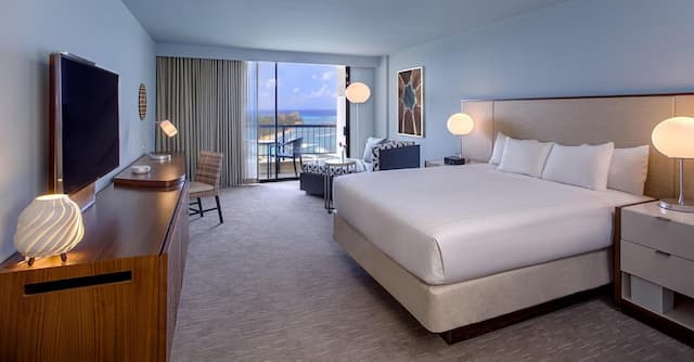 하얏트 리젠시 와이키키 비치 리조트 & 스파-룸, 킹사이즈침대 1개, 바닷가-3