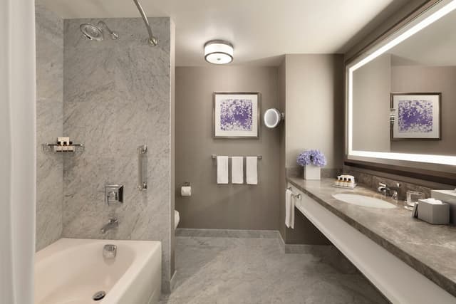 費爾蒙特奧林匹克飯店-套房, 1 張特大雙人床, 非吸煙房 (Tub w/ Grab Bars, Hearing Accessible)-6