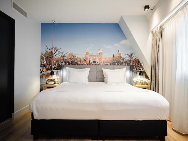 阿姆斯特丹瑞士酒店-特色套房, 1 張特大雙人床及 1 張梳化床, 城市景-5