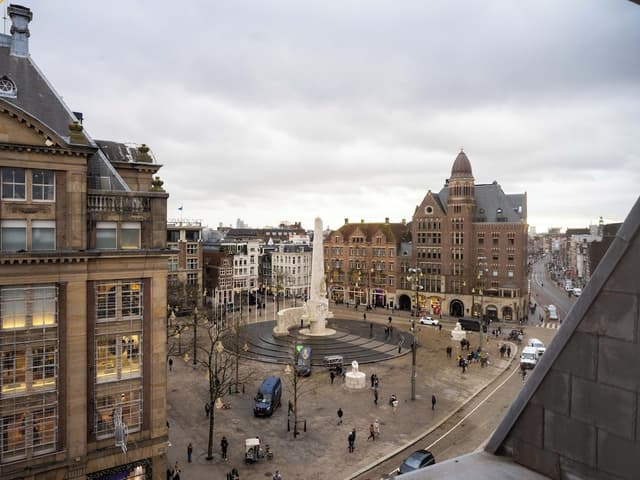 阿姆斯特丹瑞士酒店-特色套房, 1 張特大雙人床及 1 張梳化床, 城市景-4