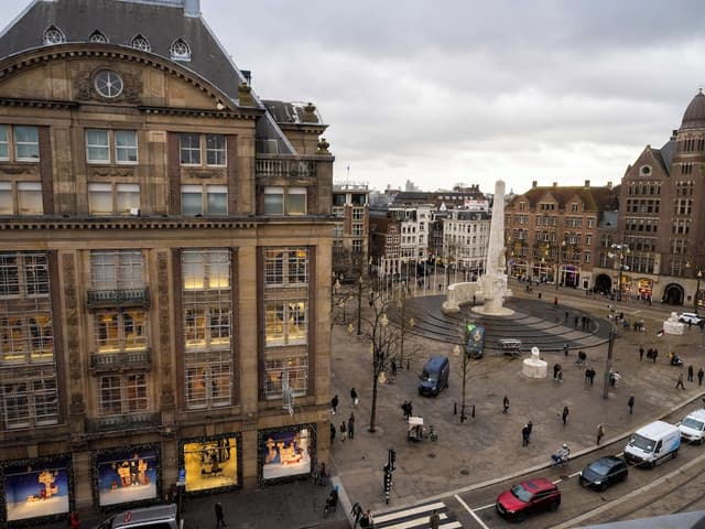 阿姆斯特丹瑞士酒店-特色套房, 1 張特大雙人床及 1 張梳化床, 城市景-1