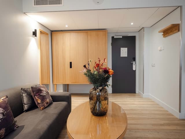 阿姆斯特丹瑞士酒店-特色套房, 1 張特大雙人床及 1 張梳化床, 城市景-2