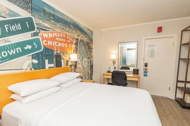 芝加哥林肯公園弗西酒店-客房, 1 張加大雙人床-1