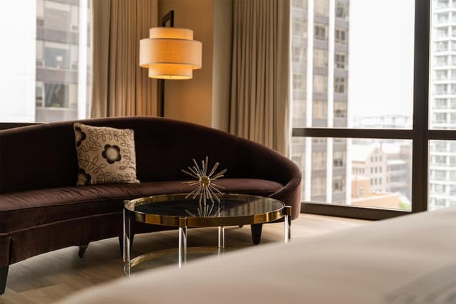 湯普森芝加哥酒店, 凱悅-客房, 1 張特大雙人床, 轉角-1