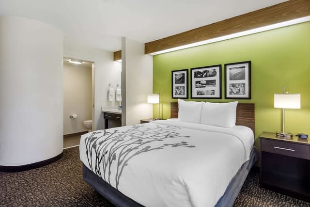 슬립 인 - 시택 에어포트-Standard Room, 1 King Bed, Non-Smoking, Refrigerator & Microwave-4