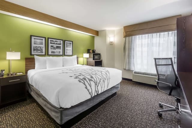 슬립 인 - 시택 에어포트-Standard Room, 1 King Bed, Non-Smoking, Refrigerator & Microwave-3