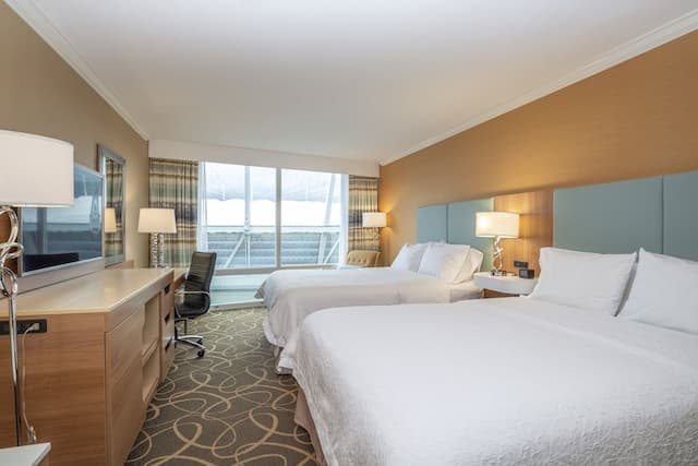 햄프턴 인 앤드 스위트 바이 힐튼, 다운타운 밴쿠버-스탠다드룸, 퀸사이즈침대 2개-2