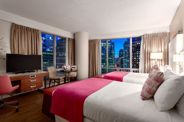 Auberge Vancouver Hotel-华丽客房, 2 张双人床, 城市景观-1