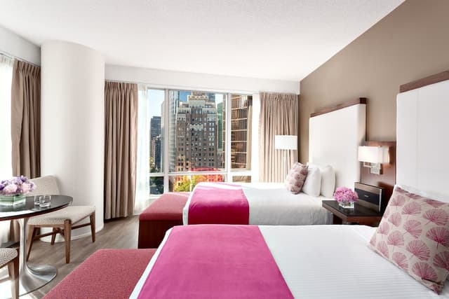 Auberge Vancouver Hotel-华丽客房, 2 张双人床, 城市景观-2
