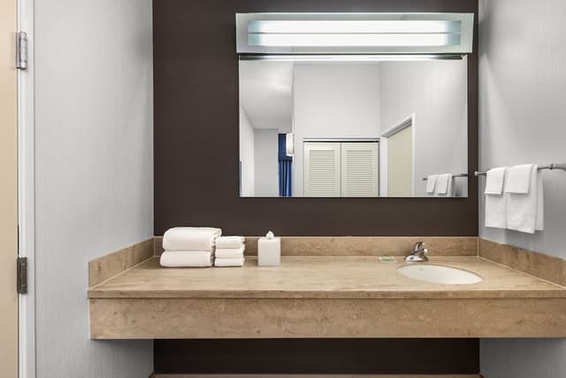 安克雷奇機場萬怡飯店-客房, 2 張加大雙人床 (Mobility Accessible, Tub)-5