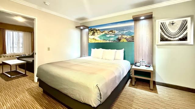 洛杉磯機場 - LAX 凱藝套房飯店-套房, 1 張特大雙人床和 1 張沙發床, 非吸煙房 (1 Person Sofa Bed)-6