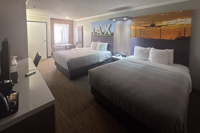 洛杉磯機場 - LAX 凱藝套房飯店-標準客房, 2 張加大雙人床, 非吸煙房-1