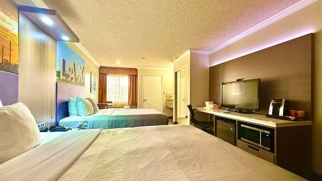 洛杉磯機場 - LAX 凱藝套房飯店-標準客房, 2 張加大雙人床, 非吸煙房-8