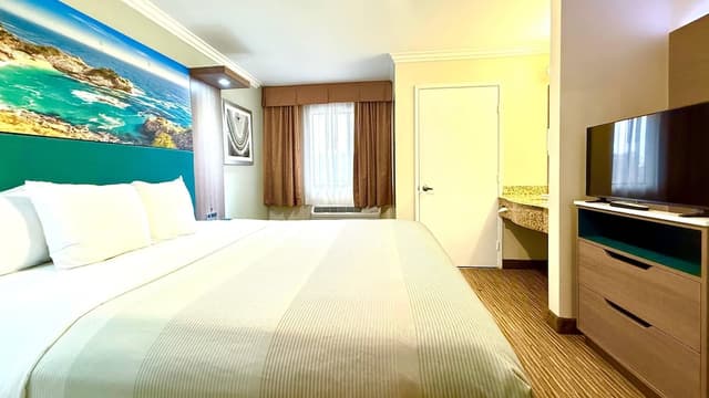 洛杉磯機場 - LAX 凱藝套房飯店-套房, 1 張特大雙人床和 1 張沙發床, 非吸煙房 (1 Person Sofa Bed)-7