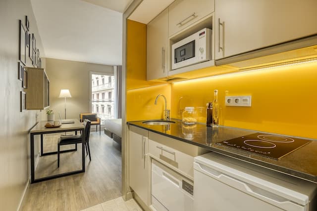 巴賽隆納蘭布拉斯馨樂庭飯店-開放式客房-13