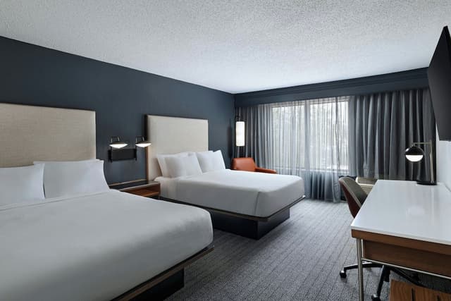 休斯敦庭院伍德蘭酒店-客房, 2 張加大雙人床-3