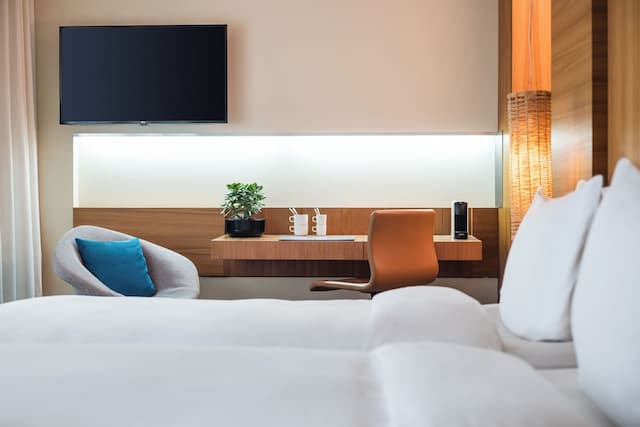 柏林庫達姆林德納酒店 (凱悅尚選酒店)-豪華客房, 1 張特大雙人床 (Kudamm View)-6