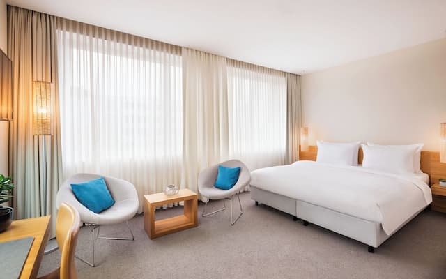 柏林庫達姆林德納酒店 (凱悅尚選酒店)-豪華客房, 1 張特大雙人床 (Kudamm View)-3