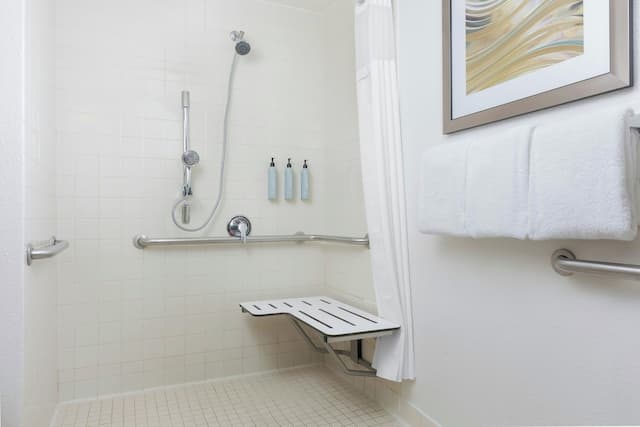 Courtyard by Marriott Houston Rice University-Room, 1 King Bed with Sofa bed (Mobility/Hearing Access, Roll-In Shwr)-5