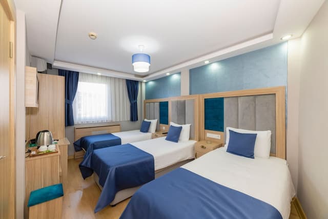 イェシルパーク ホテル-スタンダード トリプルルーム シングルベッド 3 台 シティビュー-4