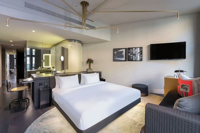 阿姆斯特丹 W 酒店-高級客房, 1 張特大雙人床, 城市景-8