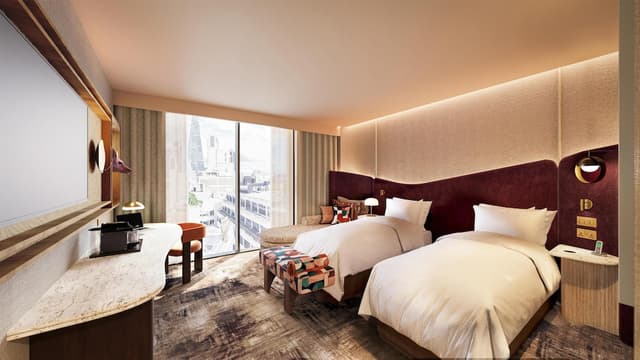 Hilton London Bankside-Premium Room, 2 Twin Beds-1