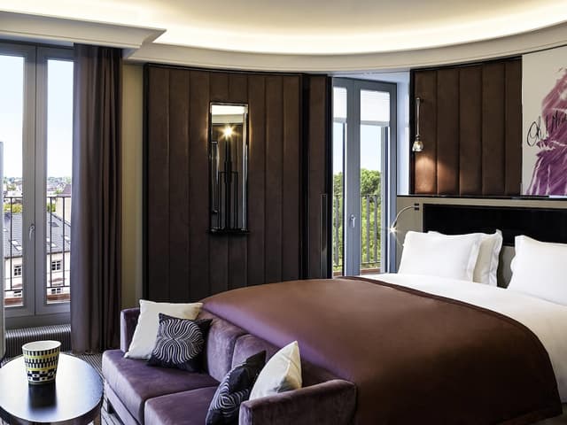 法蘭克福歌劇院索菲特飯店-總統套房, 1 張特大雙人床, 露台, 城市景觀-9