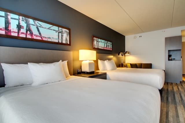 芝加哥埃文斯頓凱悅嘉寓酒店-客房, 2 張加大雙人床, 城市景觀 (Den)-4