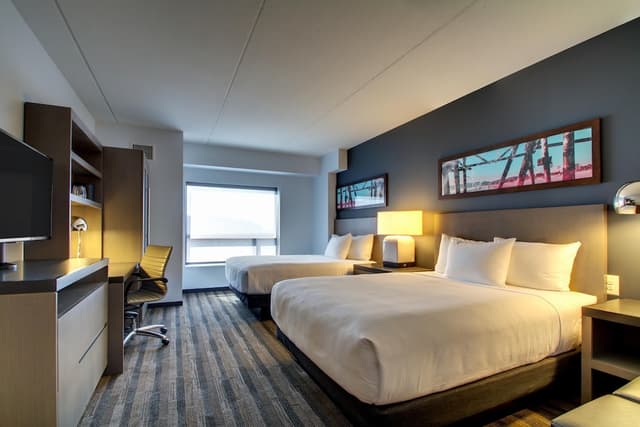 芝加哥埃文斯頓凱悅嘉寓酒店-客房, 2 張加大雙人床, 城市景觀 (Den)-1